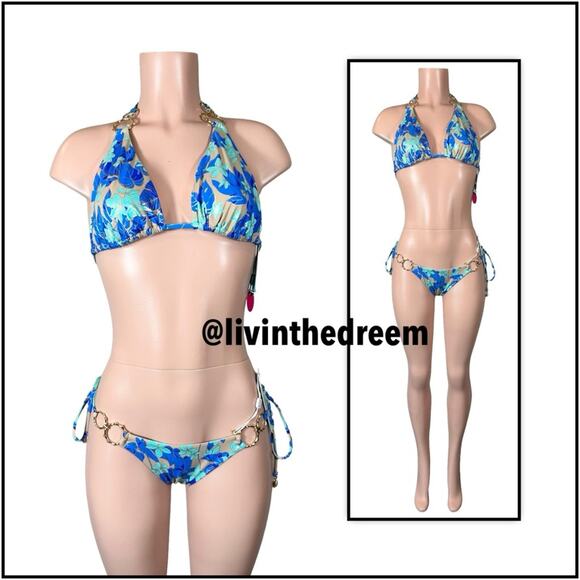 Beach Bunny Shannon Triangle Top DD & Audrey Tango Bottom L $235 - Picture 3 of 14